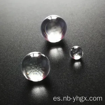 Lente de bola de vidrio óptico para aplicaciones D1/3/5/7/12/16/18/20 mm